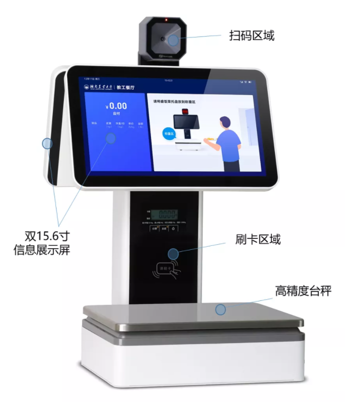自助餐廳結(jié)算神器丨新開普臺秤收銀一體機(jī)正式亮相！(圖1)